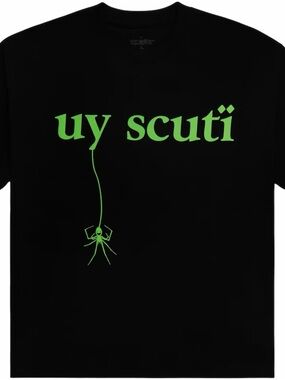 Black/Green Sp5der x UY SCUTI Tee